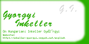 gyorgyi inkeller business card